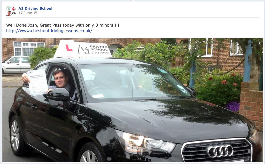 brad review for driving  lessons in cheshunt 