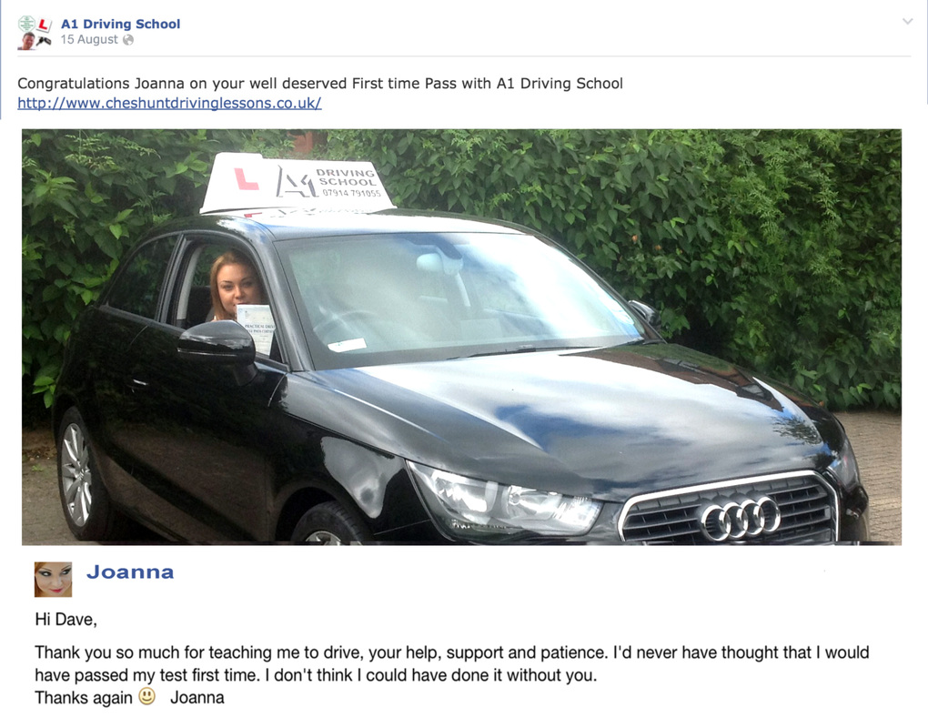 joanna and her driving lessons cheshunt review