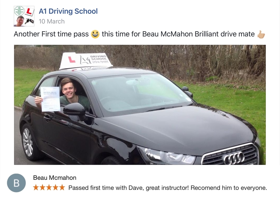 beau driving pass first time